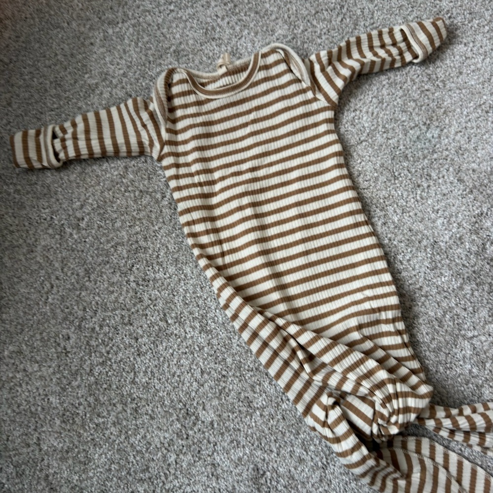 Quincy Mae Brown and Cream Striped Sleep Sack